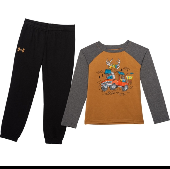 Nwt under armour boys sz 4t   2 pc outfit - Picture 1 of 2